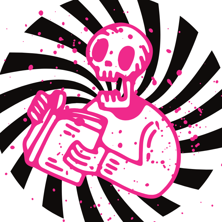 Skeleton Book Tee